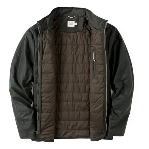 laydown image of York Quilted Waxed Jacket