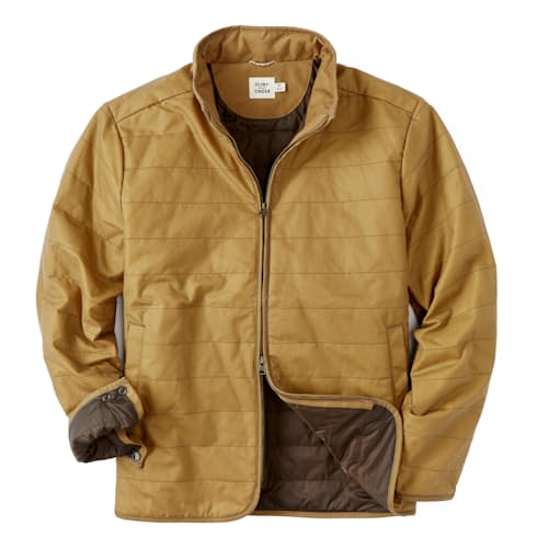 laydown image of York Quilted Waxed Jacket
