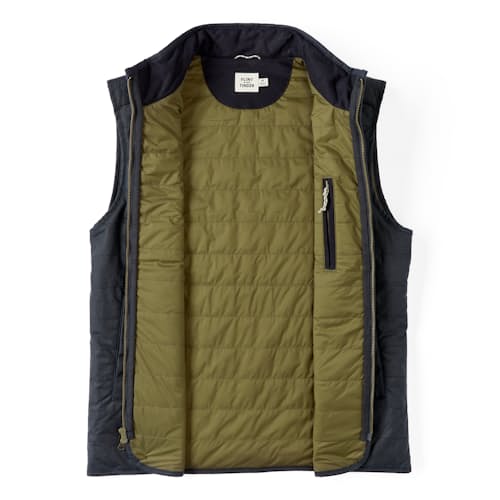 laydown image of York Quilted Waxed Vest