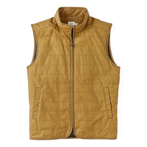 laydown image of York Quilted Waxed Vest