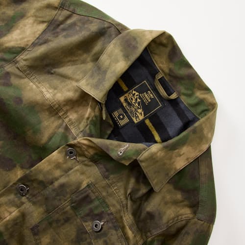 laydown detail image of Flannel-Lined Waxed Trucker Jacket - Special Edition