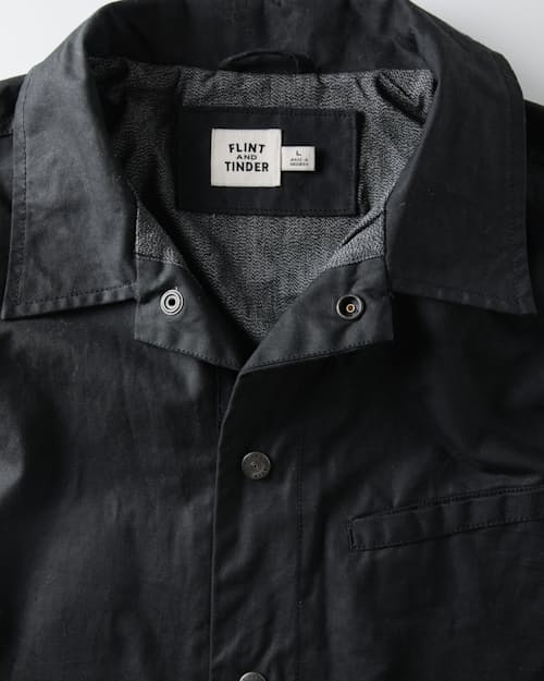 laydown detail image of James Waxed Snap Jacket