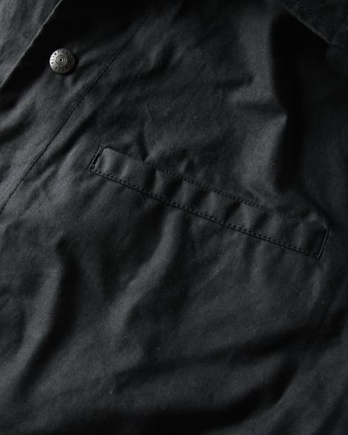 laydown detail image of James Waxed Snap Jacket