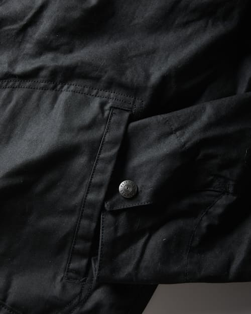 laydown detail image of James Waxed Snap Jacket