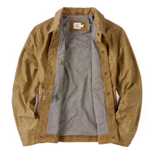 laydown image of The James Waxed Snap Jacket