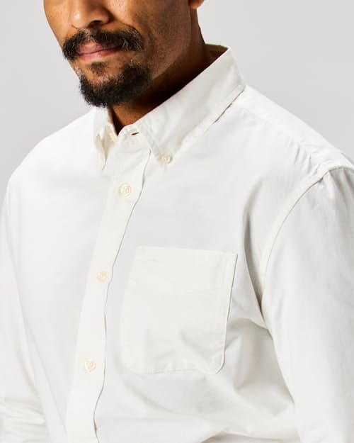 on model image of Oxford Draftsman Shirt