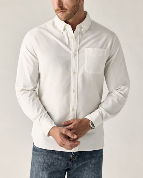 on model image of Oxford Draftsman Shirt