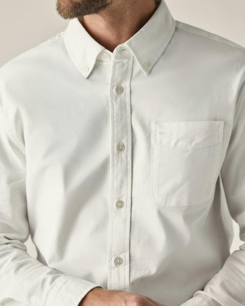 on model image of Oxford Draftsman Shirt