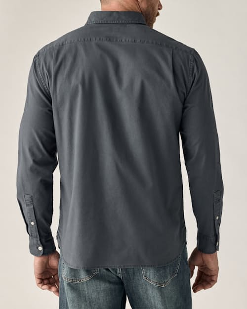 on model image of Oxford Draftsman Shirt
