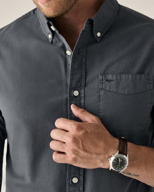 on model image of Oxford Draftsman Shirt