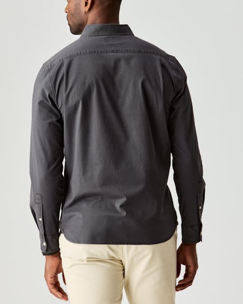 on model image of Oxford Draftsman Shirt