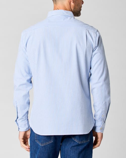 on model image of The Oxford Draftsman Shirt