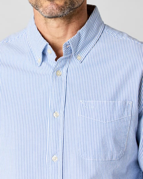 on model image of The Oxford Draftsman Shirt