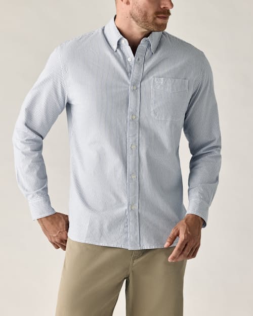 on model image of Oxford Draftsman Shirt