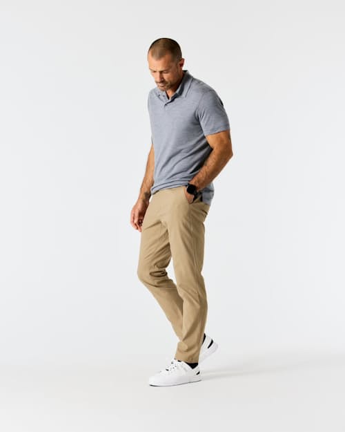 Zac is 6'0", 175lbs, and wearing size 32x32 in Khaki