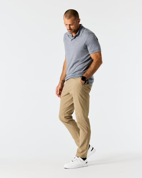 on model image of Nomad Performance Chino - HB Athletic Tapered