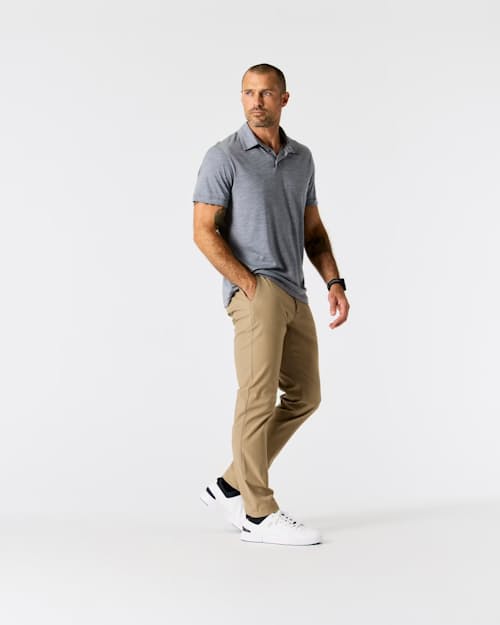 on model image of Nomad Performance Chino - HB Slim