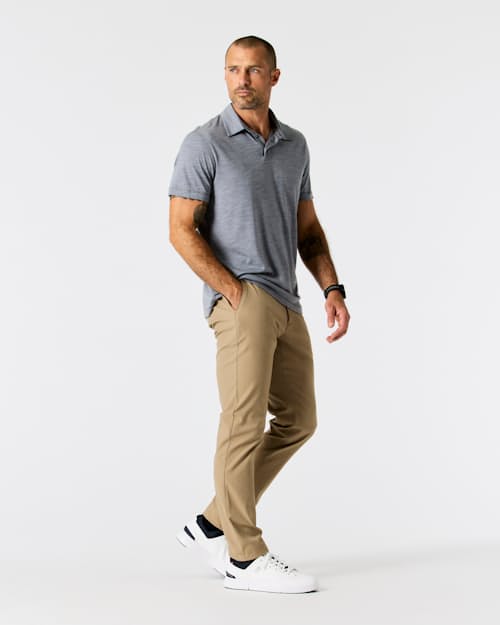 on model image of Nomad Performance Chino - HB Slim