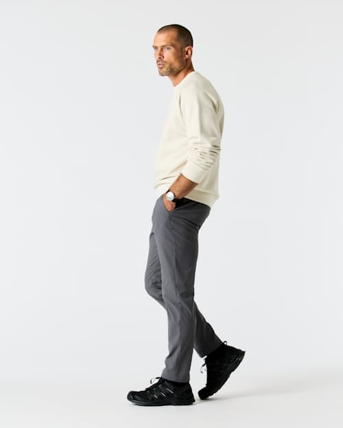 on model image of Nomad Performance Chino - HB Slim