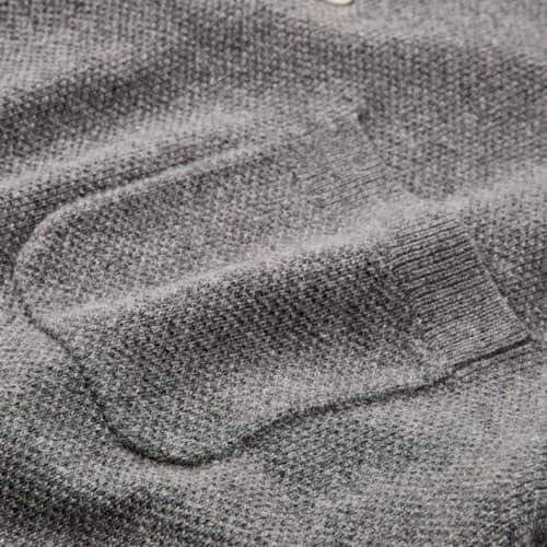 laydown detail image of Long Sleeve Knit Polo