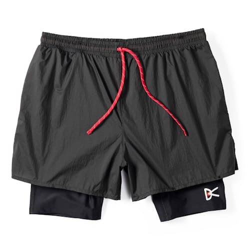 laydown image of Ripstop Layered Trail Shorts - 5"
