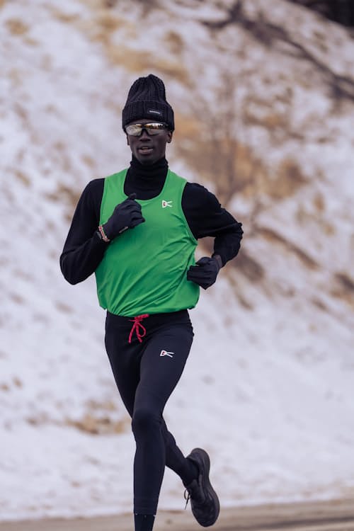 lifestyle image of Full Length Recycled Tights