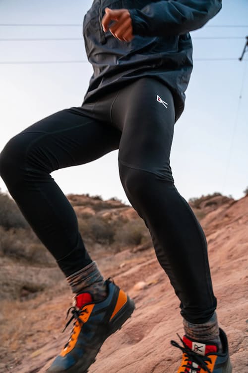 lifestyle image of Full Length Recycled Tights