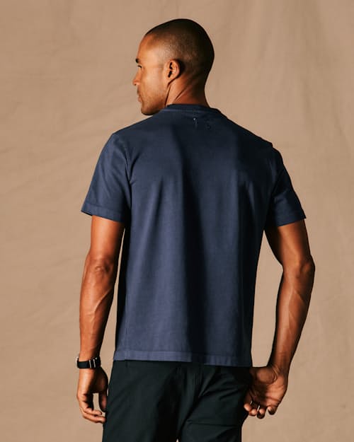 on model image of American Heavyweight Pocket T-Shirt