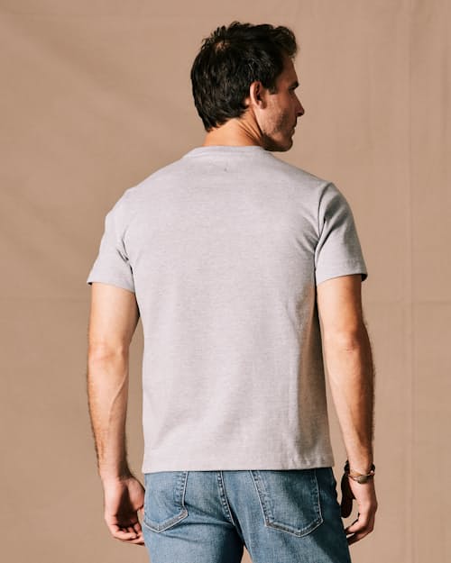 on model image of American Heavyweight Pocket T-Shirt