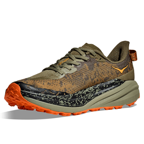 laydown image of Speedgoat 6 Trail Running Shoe