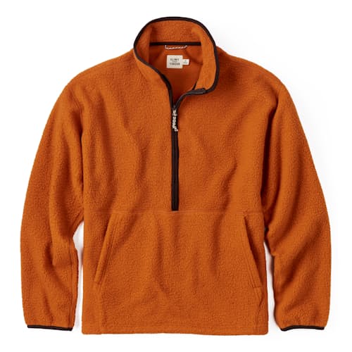 laydown image of Half Zip Fleece