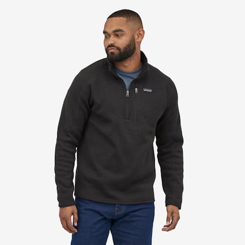 on model image of Better Sweater Quarter Zip
