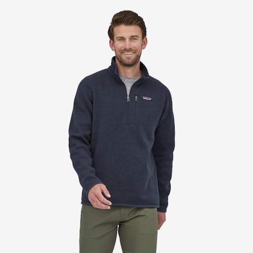 on model image of Better Sweater Quarter Zip