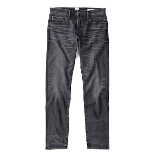laydown image of The Pen Slim Stretch Selvedge Denim Jeans