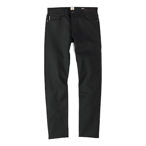 laydown image of The Pen Slim Stretch Selvedge Denim Jeans