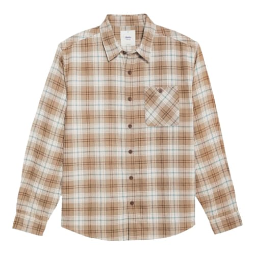 laydown image of Derek Midweight Brushed Flannel