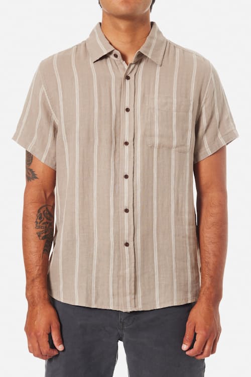 on model image of Alan Short Sleeve Shirt
