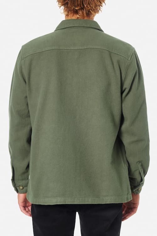 on model image of Shiloh Heavyweight Brushed Flannel