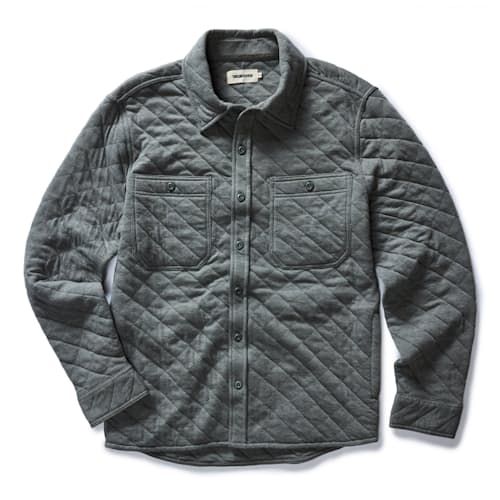 laydown image of The Fall Line Quilted Overshirt