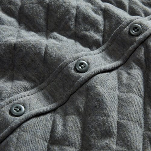 laydown detail image of The Fall Line Quilted Overshirt