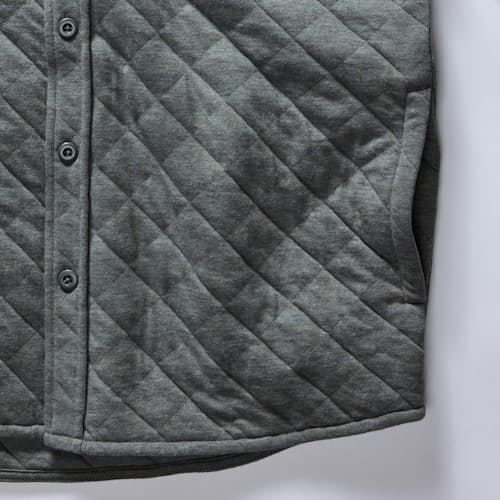 laydown detail image of The Fall Line Quilted Overshirt