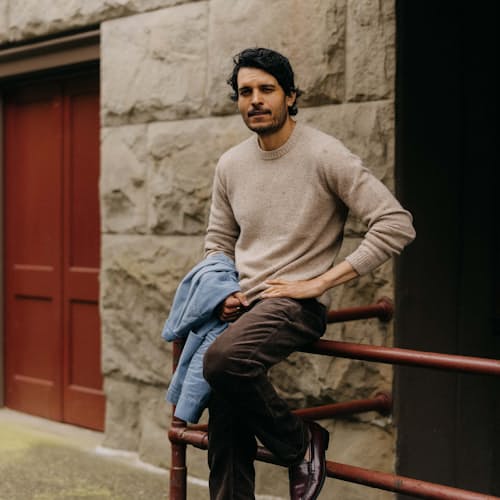 lifestyle image of The Lodge Sweater