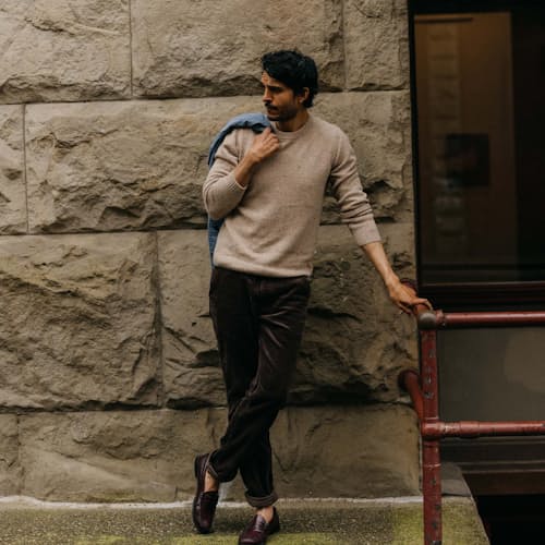 lifestyle image of The Lodge Sweater