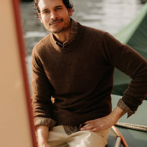 lifestyle image of The Lodge Sweater