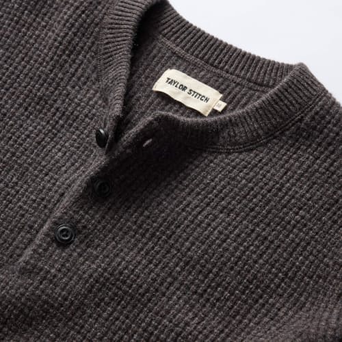laydown detail image of The Sidecountry Merino Waffle Sweater