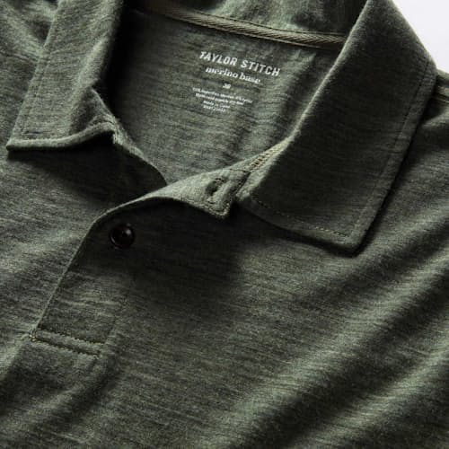 laydown detail image of Merino Wool Polo