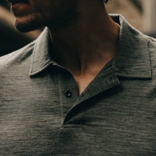 lifestyle image of Merino Wool Polo