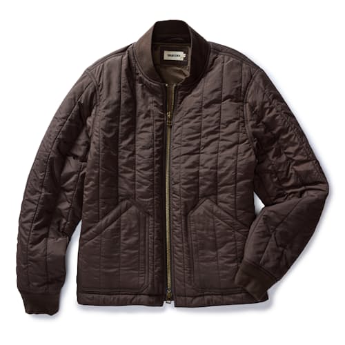 laydown image of The Able Nylon Bomber Jacket