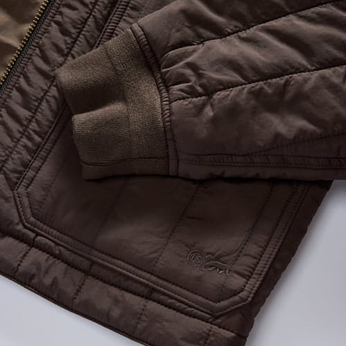 laydown detail image of The Able Nylon Bomber Jacket