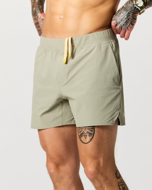 on model image of Sevens Sport Short Unlined - 5"